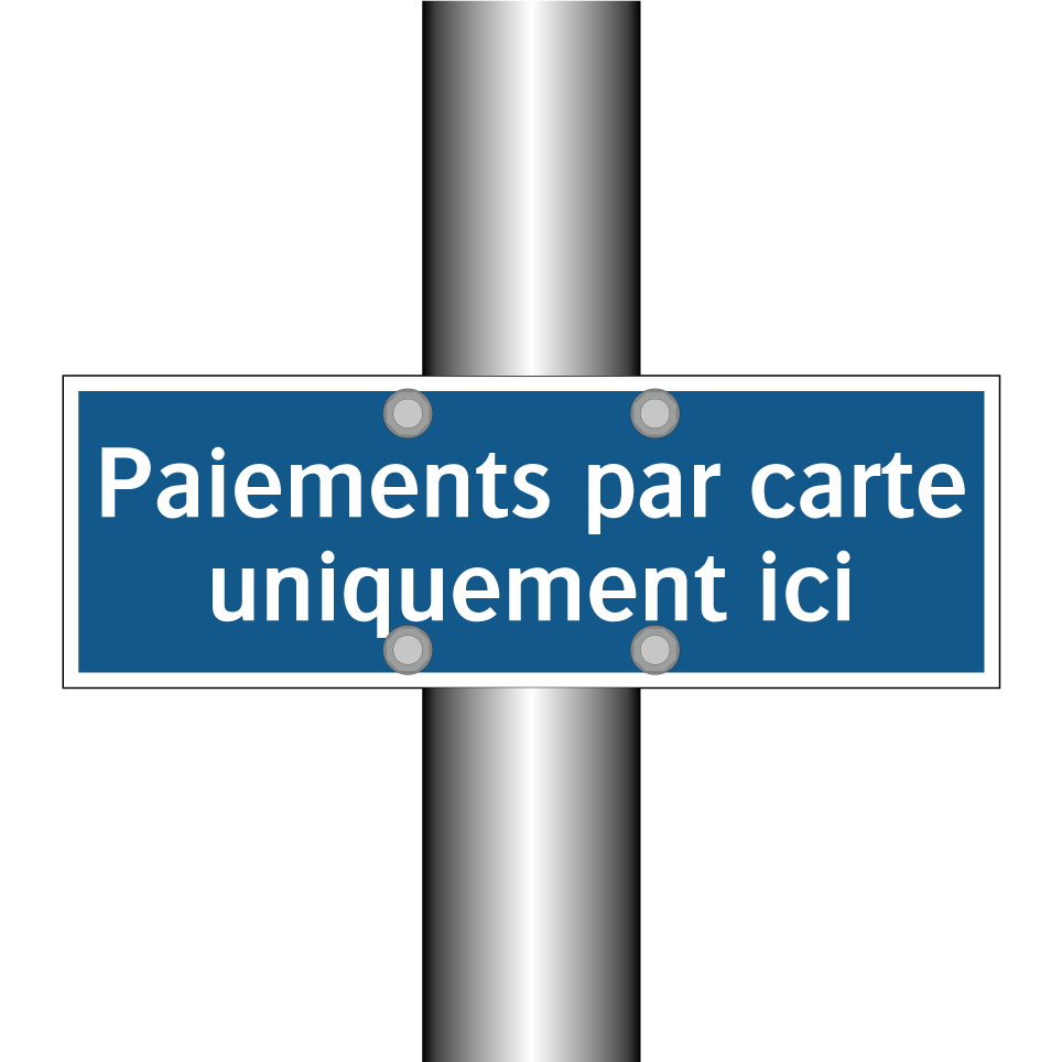Paiements par carte uniquement ici