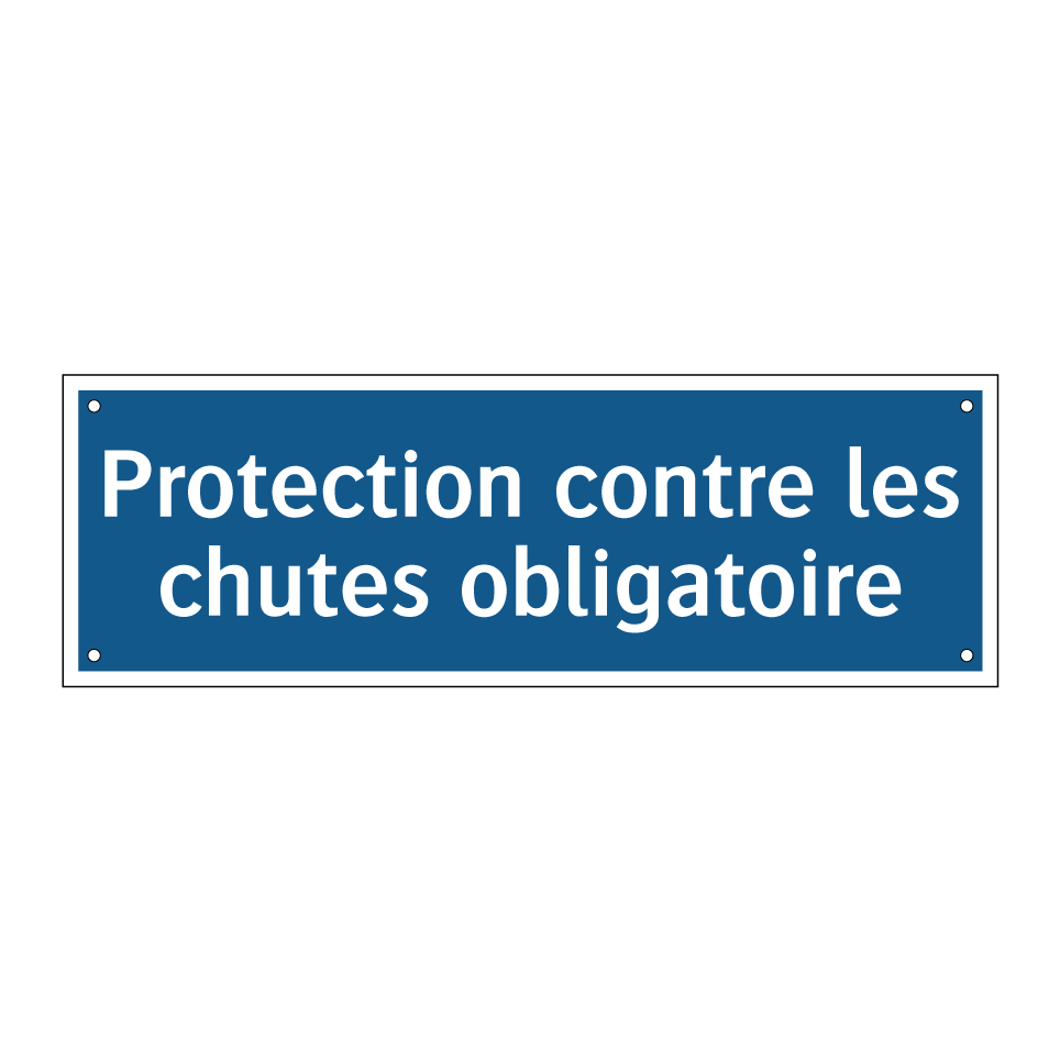 Protection contre les chutes obligatoire