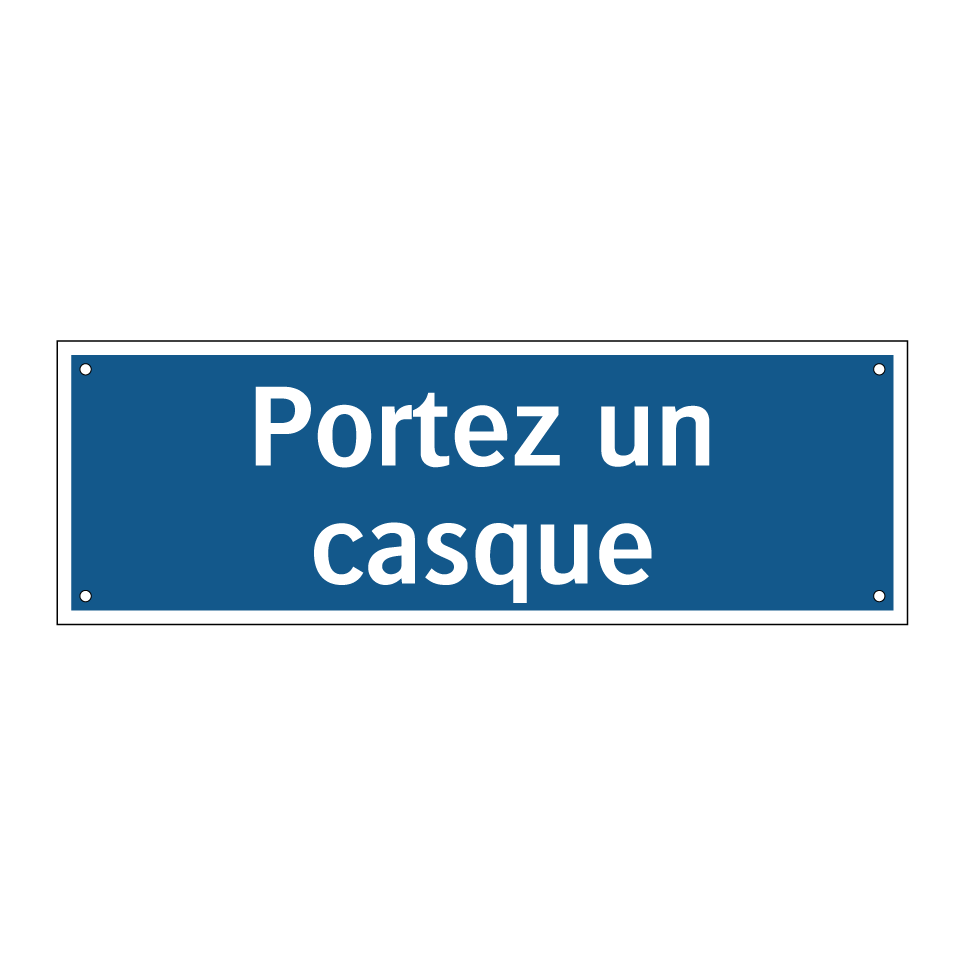Portez un casque