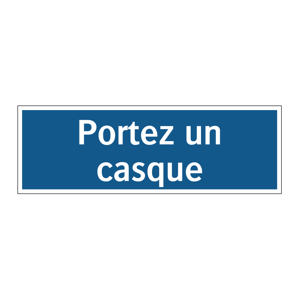 Portez un casque