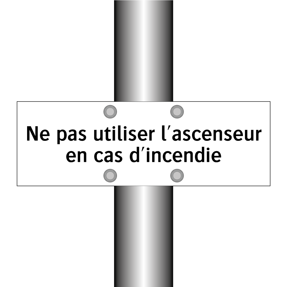 Ne pas utiliser l'ascenseur en cas d'incendie