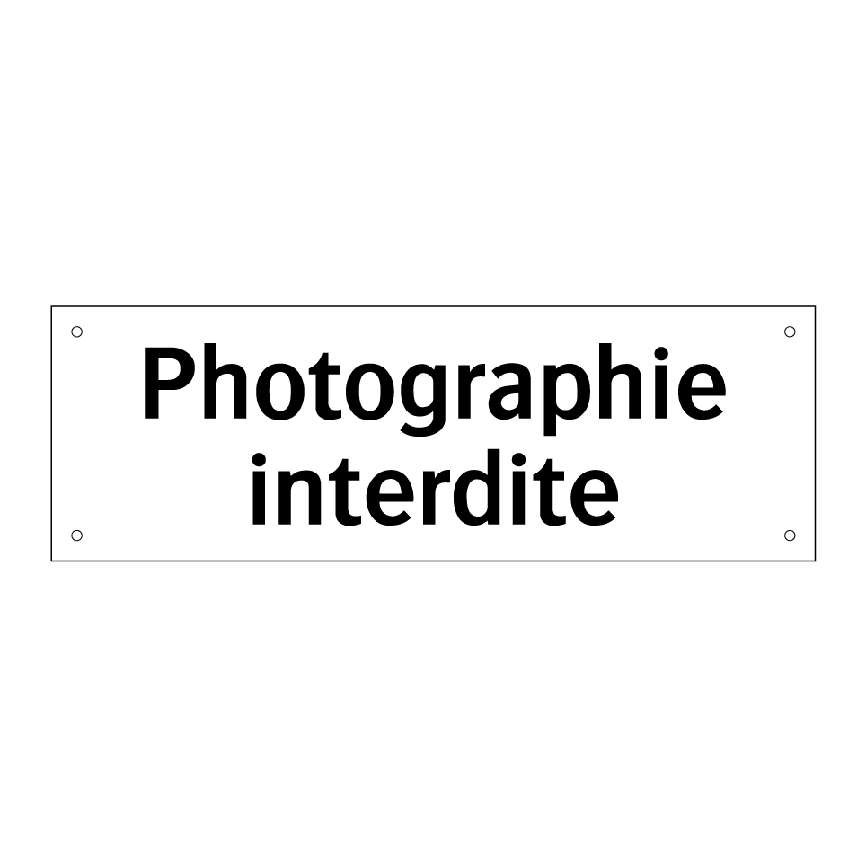 Photographie interdite
