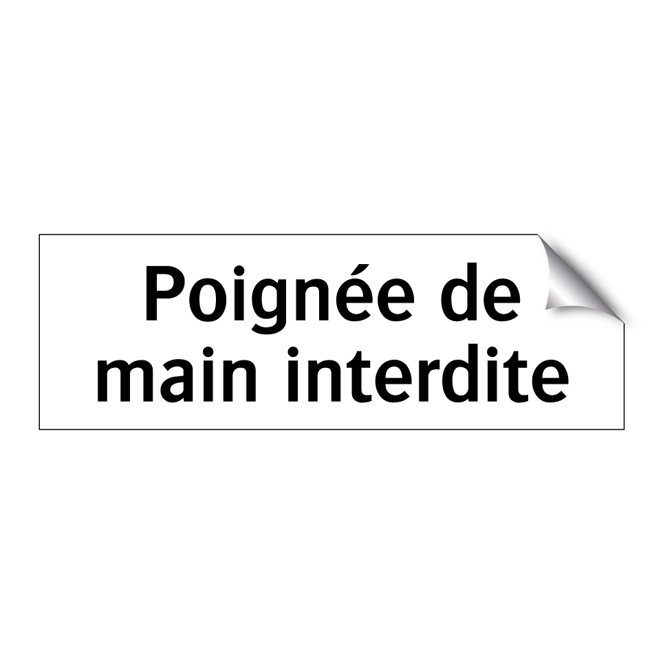 Poignée de main interdite