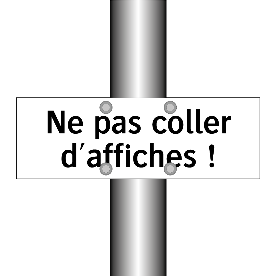Ne pas coller d'affiches !