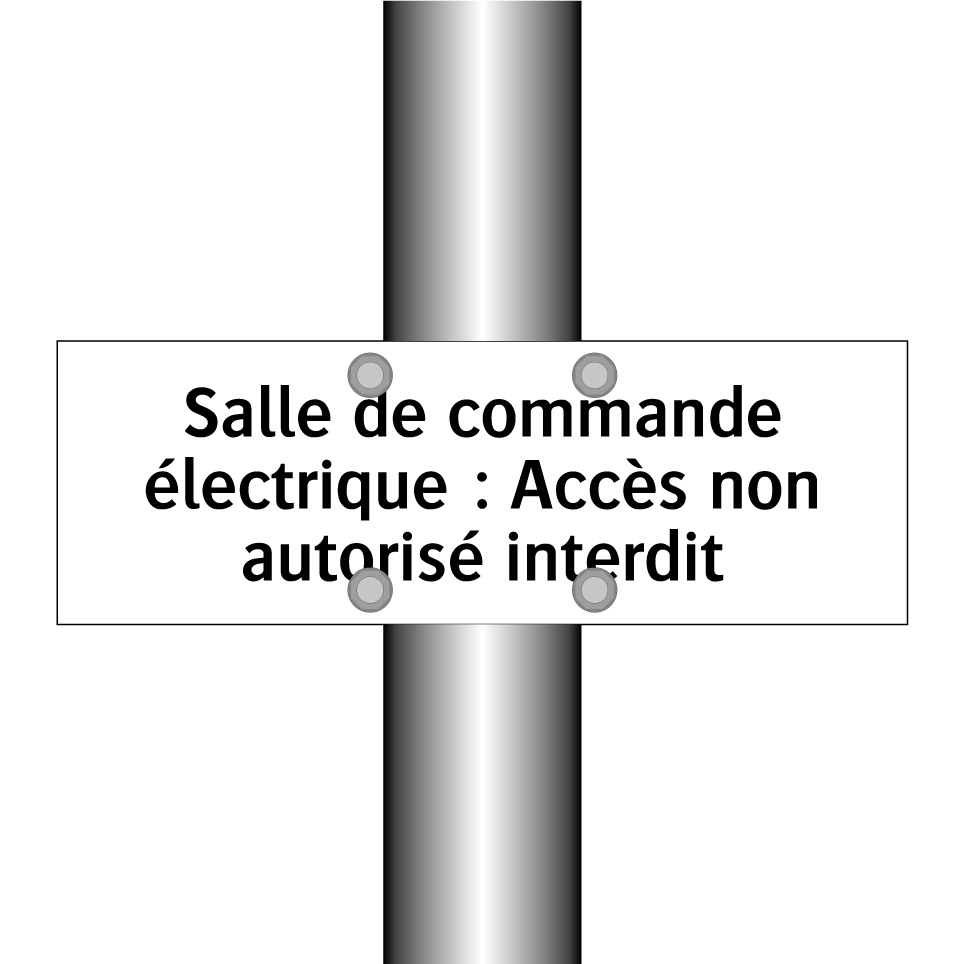 Salle de commande électrique : Accès non autorisé interdit