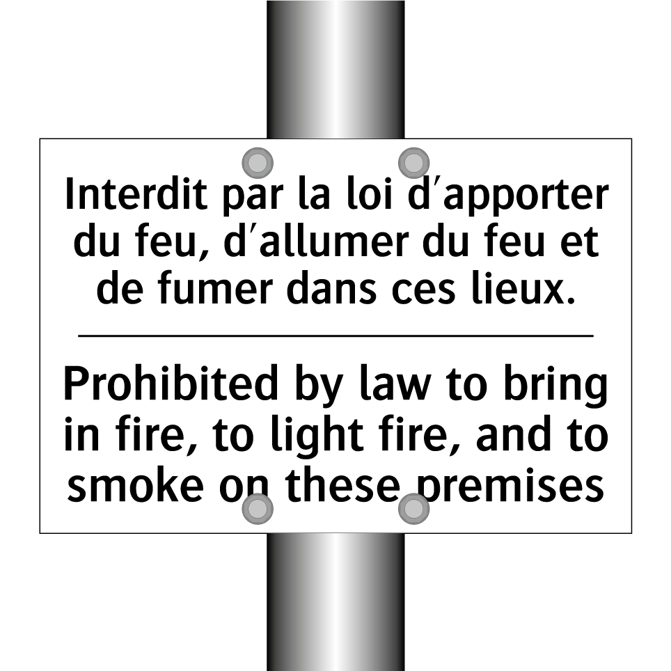 Interdit par la loi d'apporter /.../ - Prohibited by law to bring in /.../