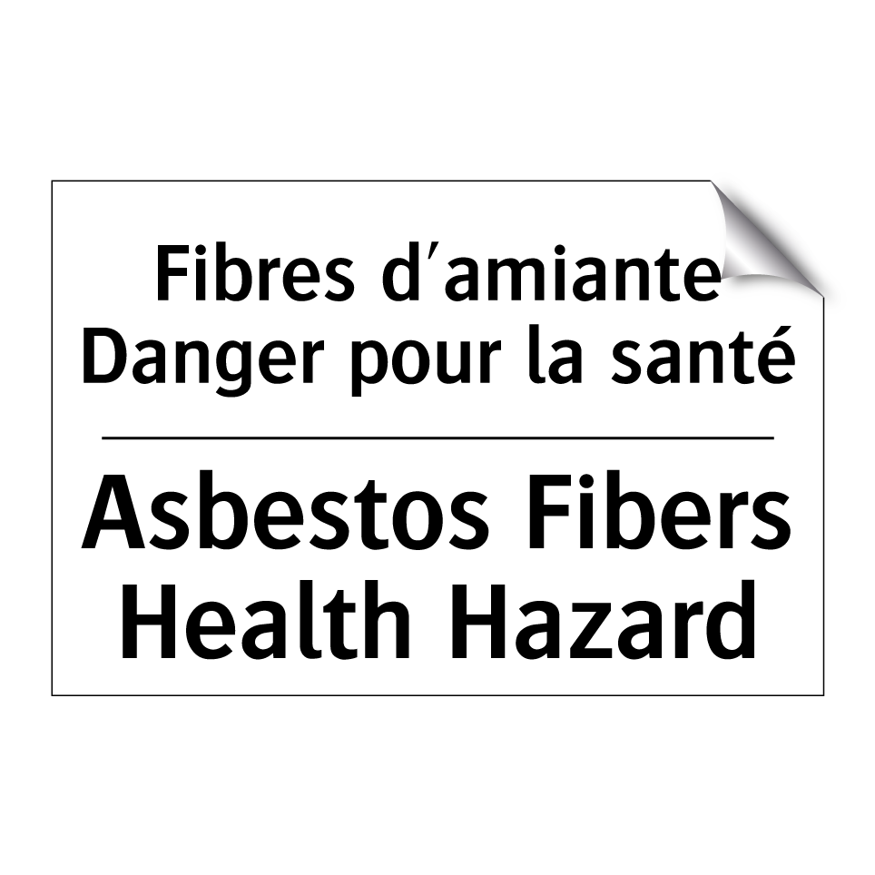 Fibres d'amiante Danger pour la /.../ - Asbestos Fibers Health Hazard
