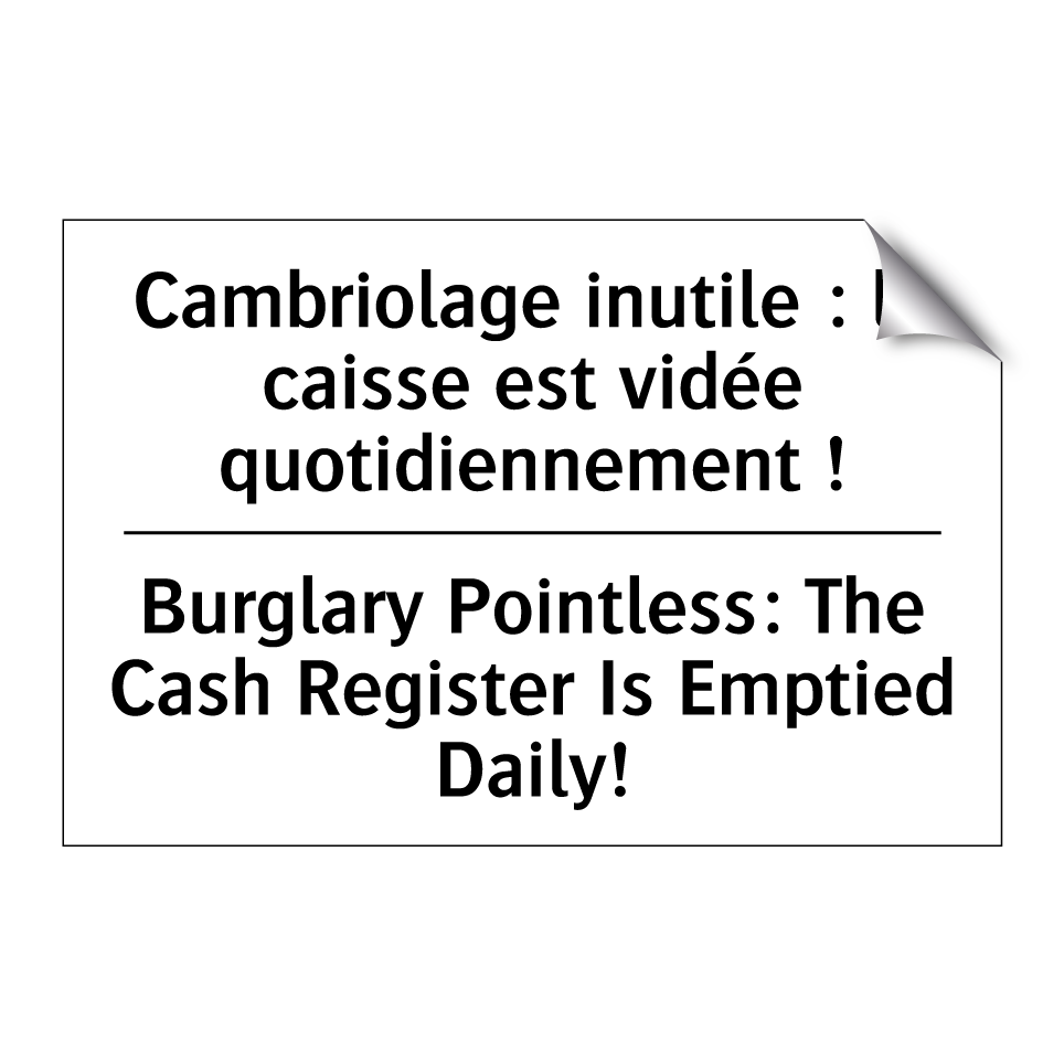 Cambriolage inutile : la caisse /.../ - Burglary Pointless: The Cash Register /.../