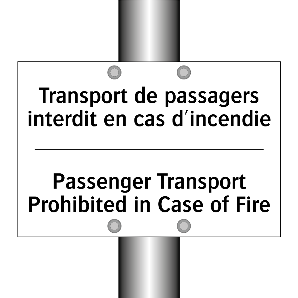 Transport de passagers interdit /.../ - Passenger Transport Prohibited /.../