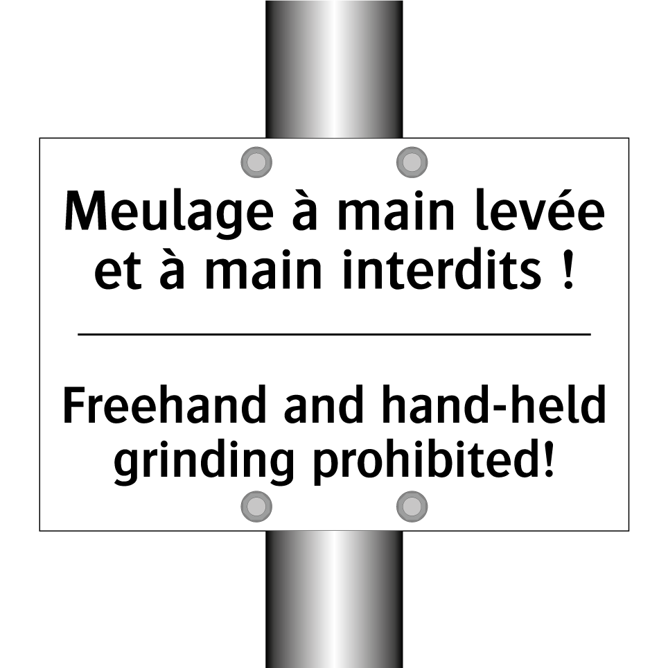 Meulage à main levée et à main /.../ - Freehand and hand-held grinding /.../