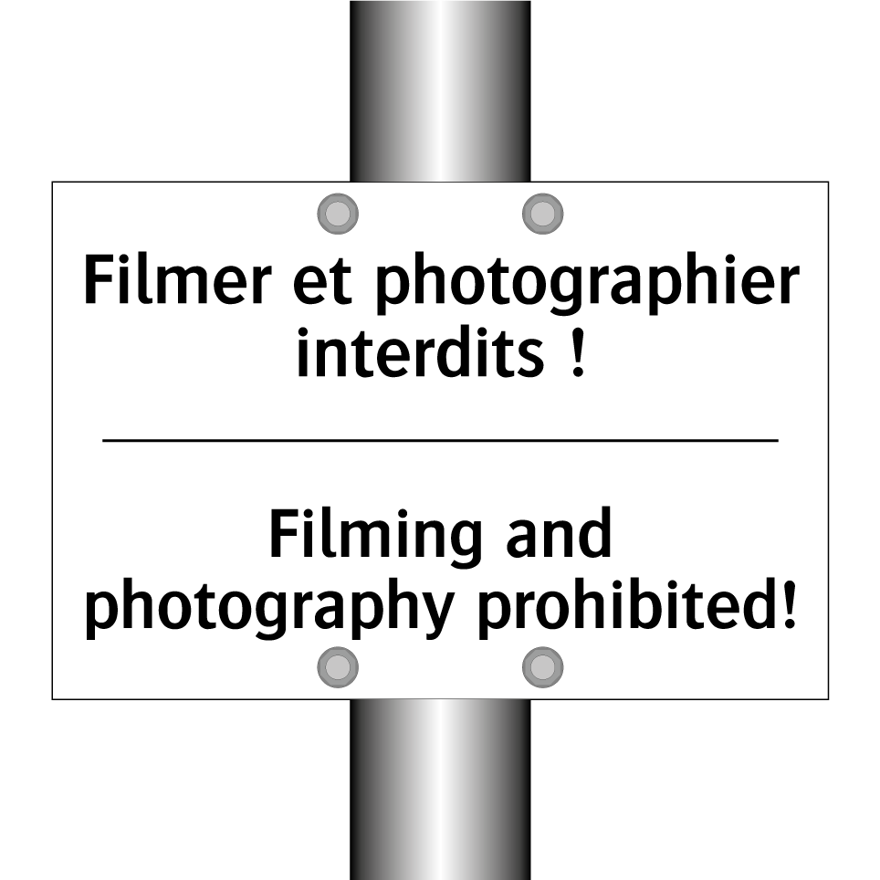 Filmer et photographier interdits /.../ - Filming and photography prohibited! /.../
