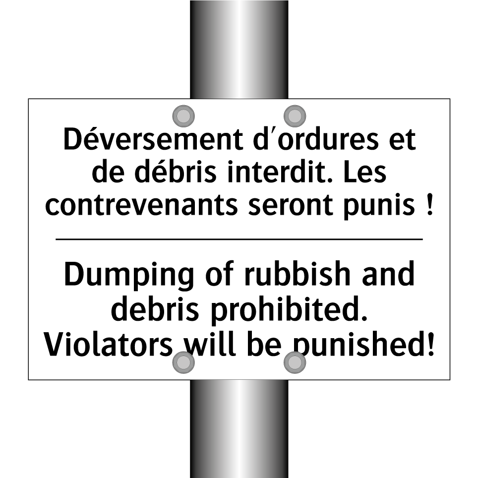 Déversement d'ordures et de débris /.../ - Dumping of rubbish and debris /.../