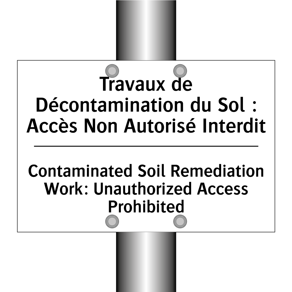 Travaux de Décontamination du /.../ - Contaminated Soil Remediation /.../