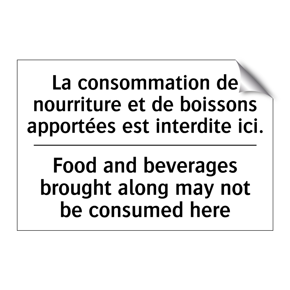 La consommation de nourriture /.../ - Food and beverages brought along /.../