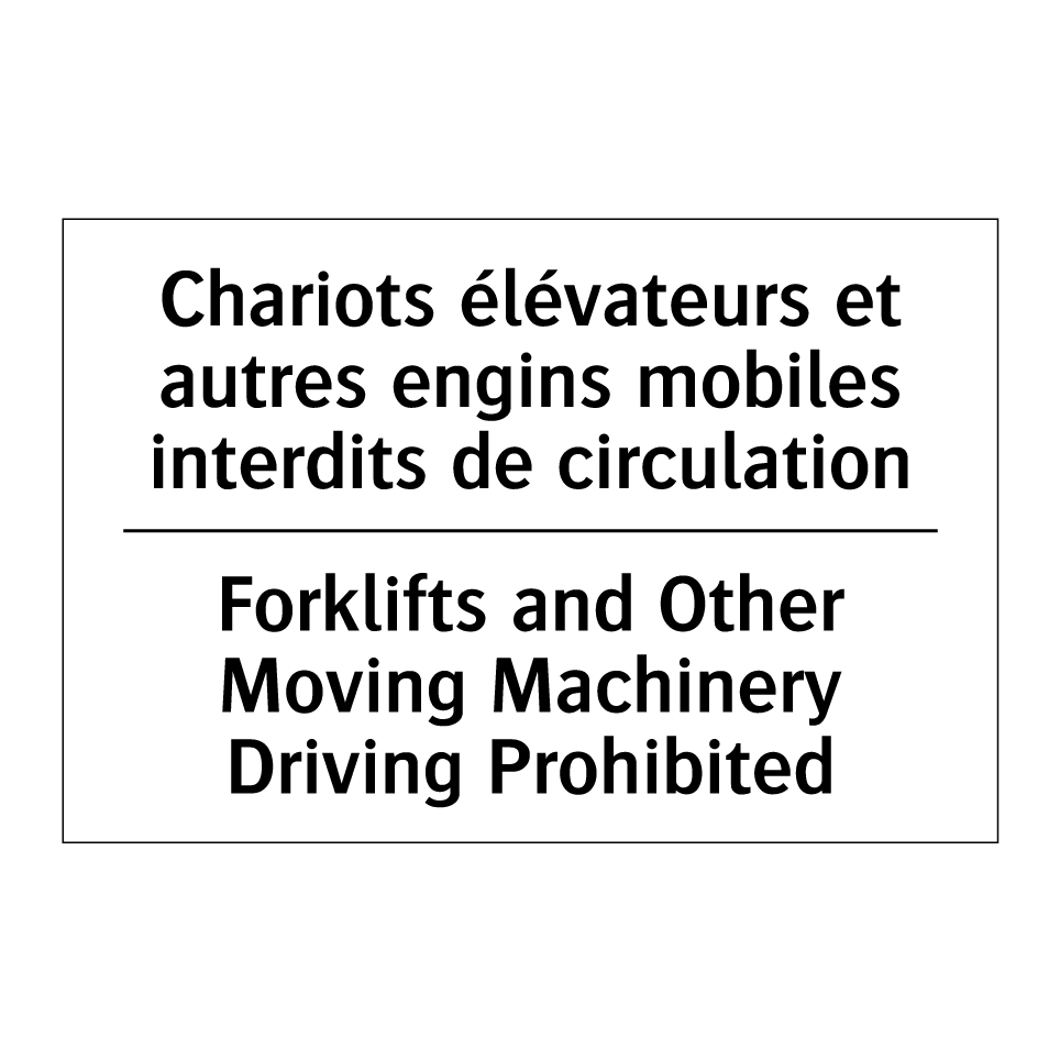 Chariots élévateurs et autres /.../ - Forklifts and Other Moving Machinery /.../