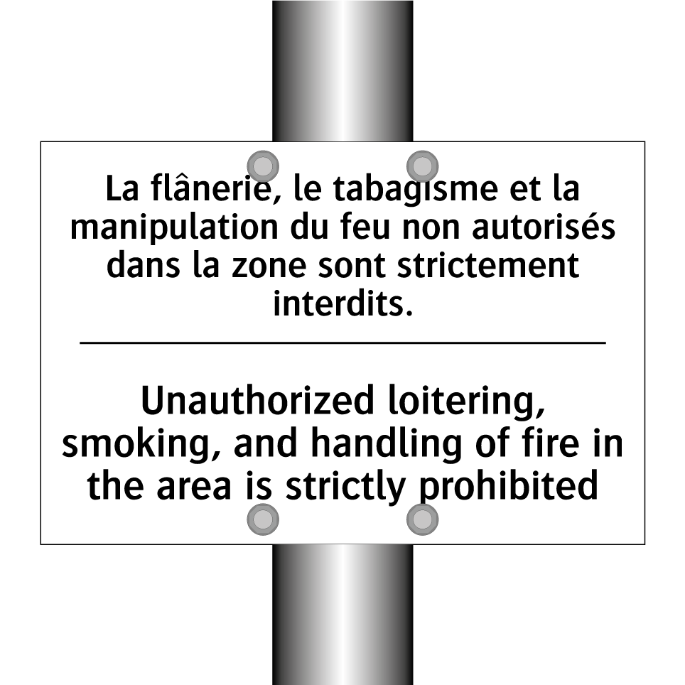 La flânerie, le tabagisme et la /.../ - Unauthorized loitering, smoking, /.../