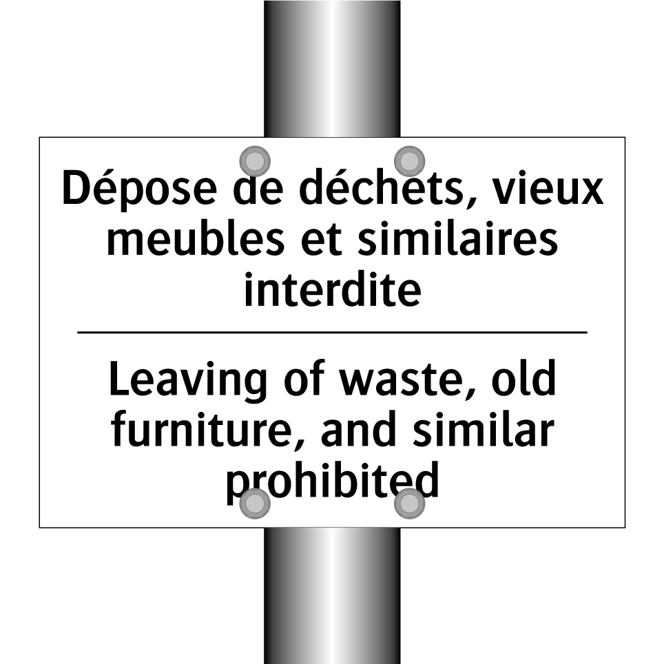 Dépose de déchets, vieux meubles /.../ - Leaving of waste, old furniture, /.../