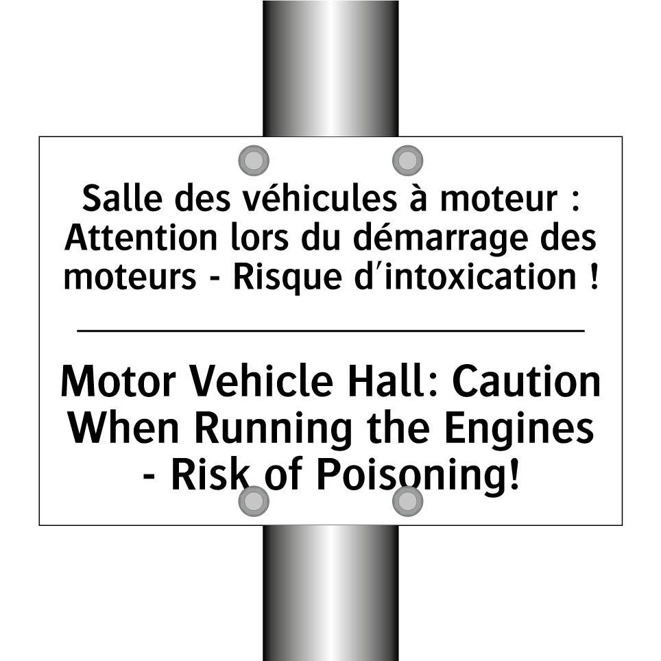Salle des véhicules à moteur : /.../ - Motor Vehicle Hall: Caution When /.../