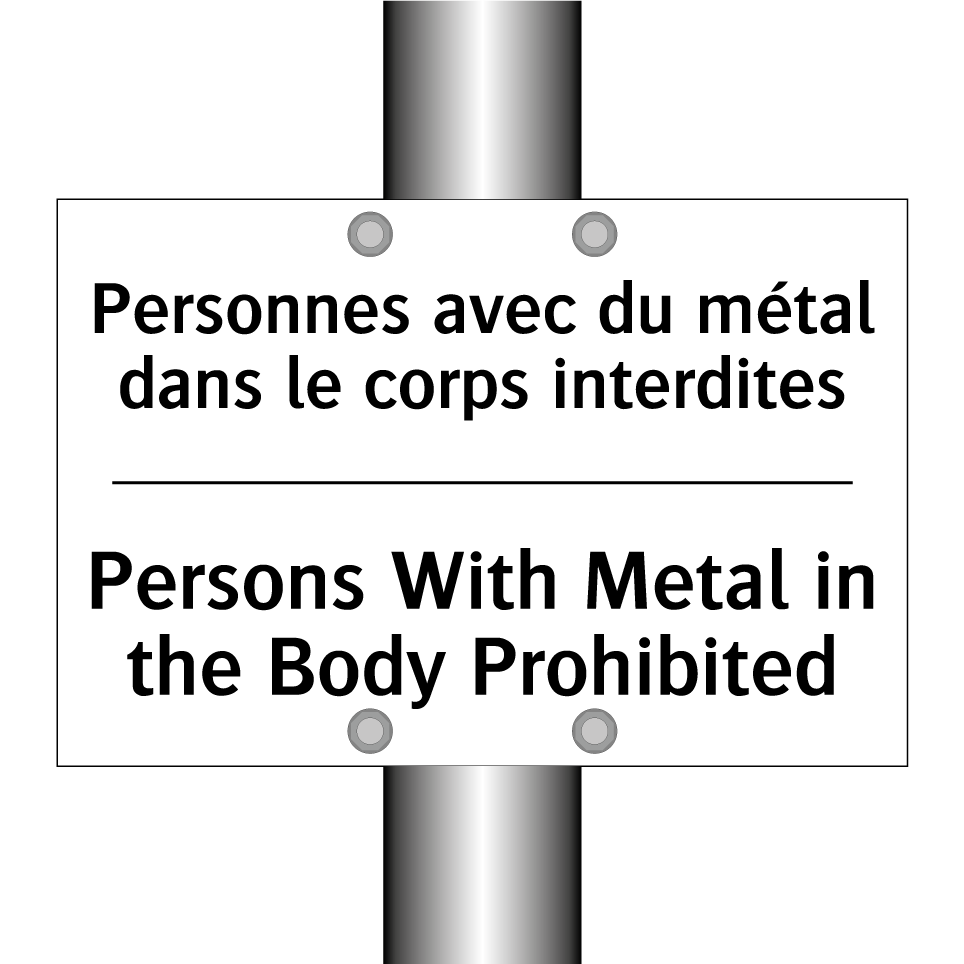 Personnes avec du métal dans le /.../ - Persons With Metal in the Body /.../