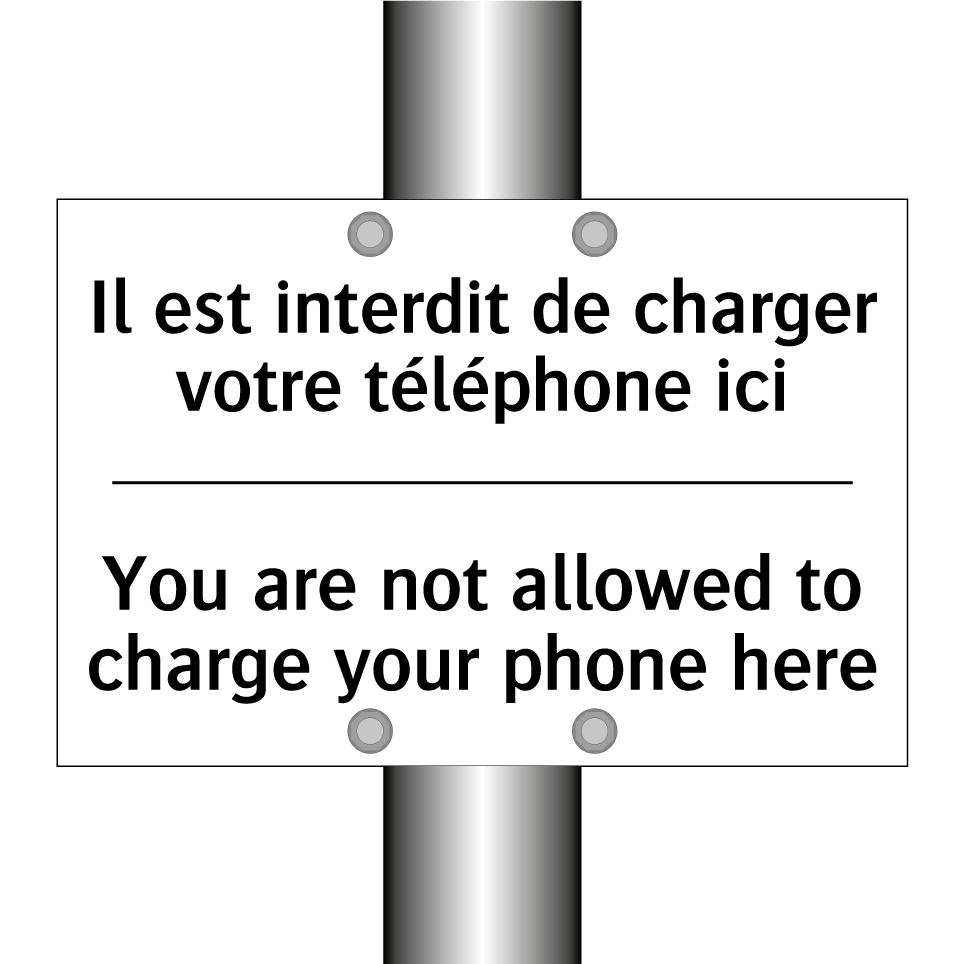 Il est interdit de charger votre /.../ - You are not allowed to charge /.../