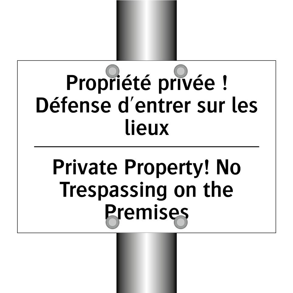 Propriété privée ! Défense d'entrer /.../ - Private Property! No Trespassing /.../