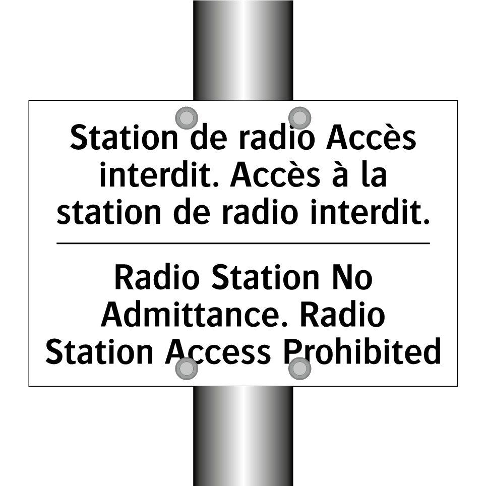 Station de radio Accès interdit. /.../ - Radio Station No Admittance. Radio /.../