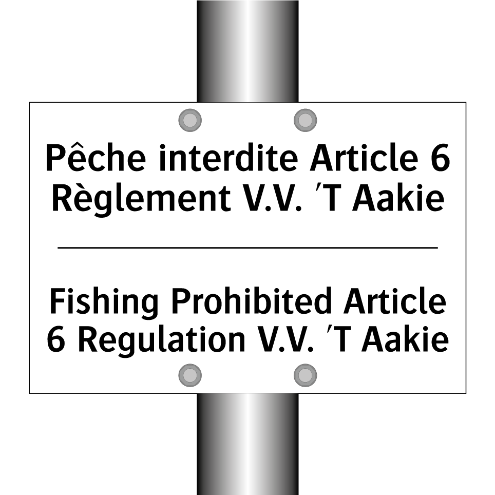 Pêche interdite Article 6 Règlement /.../ - Fishing Prohibited Article 6 Regulation /.../