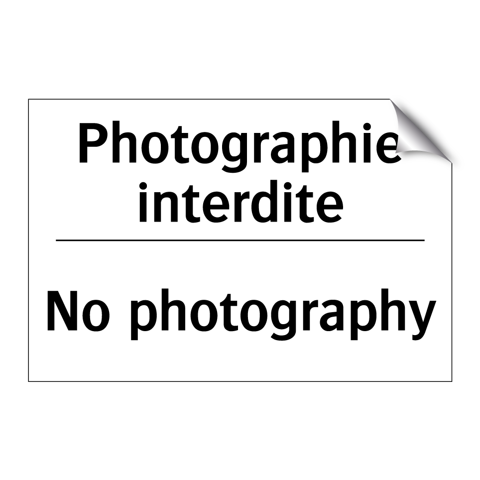 Photographie interdite - No photography