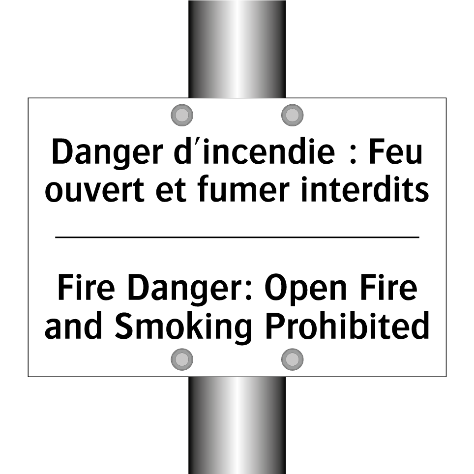 Danger d'incendie : Feu ouvert /.../ - Fire Danger: Open Fire and Smoking /.../