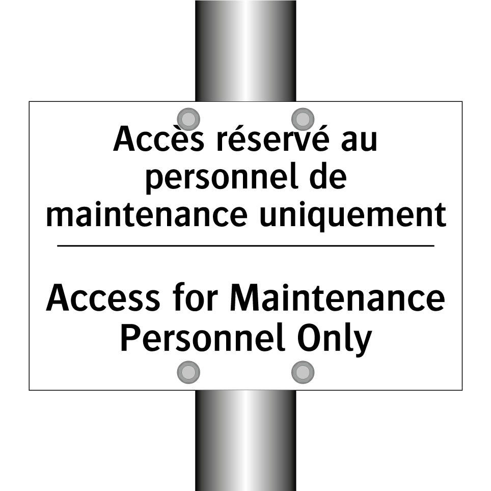 Accès réservé au personnel de /.../ - Access for Maintenance Personnel /.../