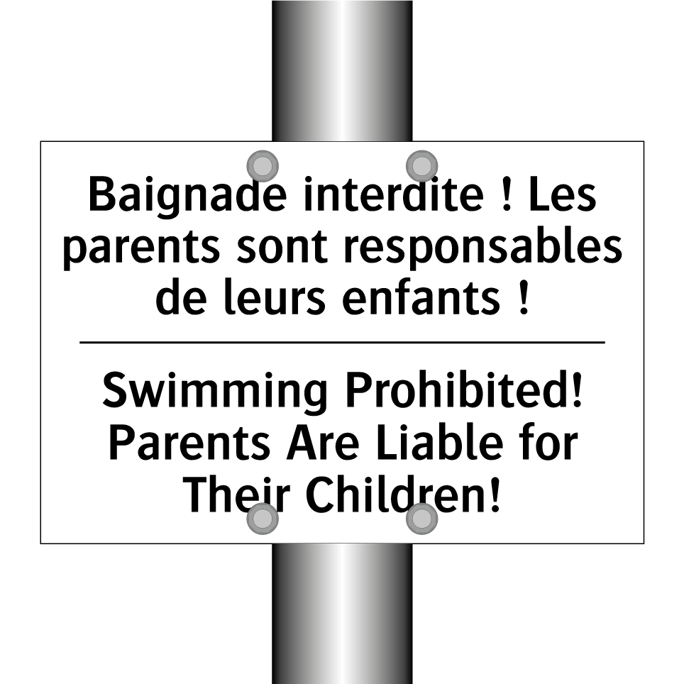 Baignade interdite ! Les parents /.../ - Swimming Prohibited! Parents Are /.../