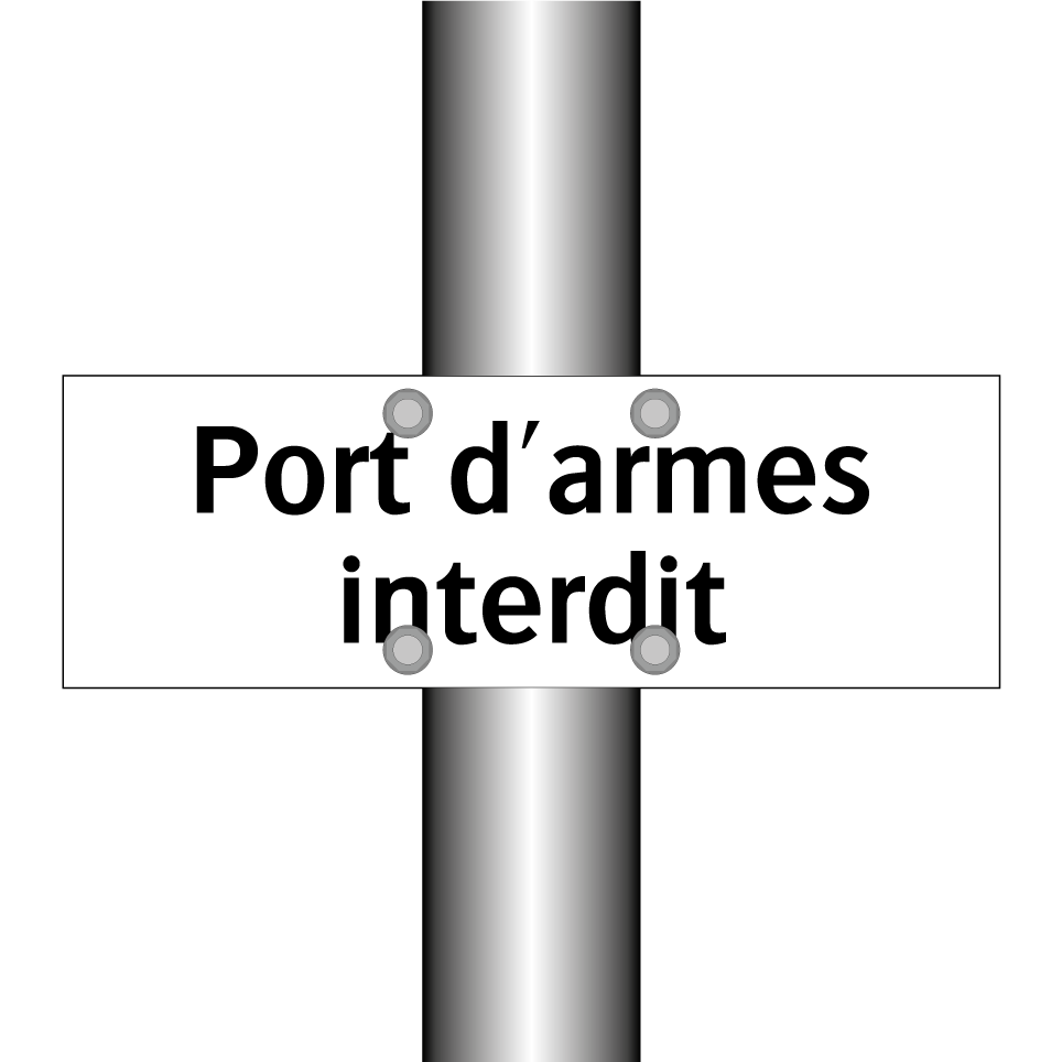 Port d'armes interdit