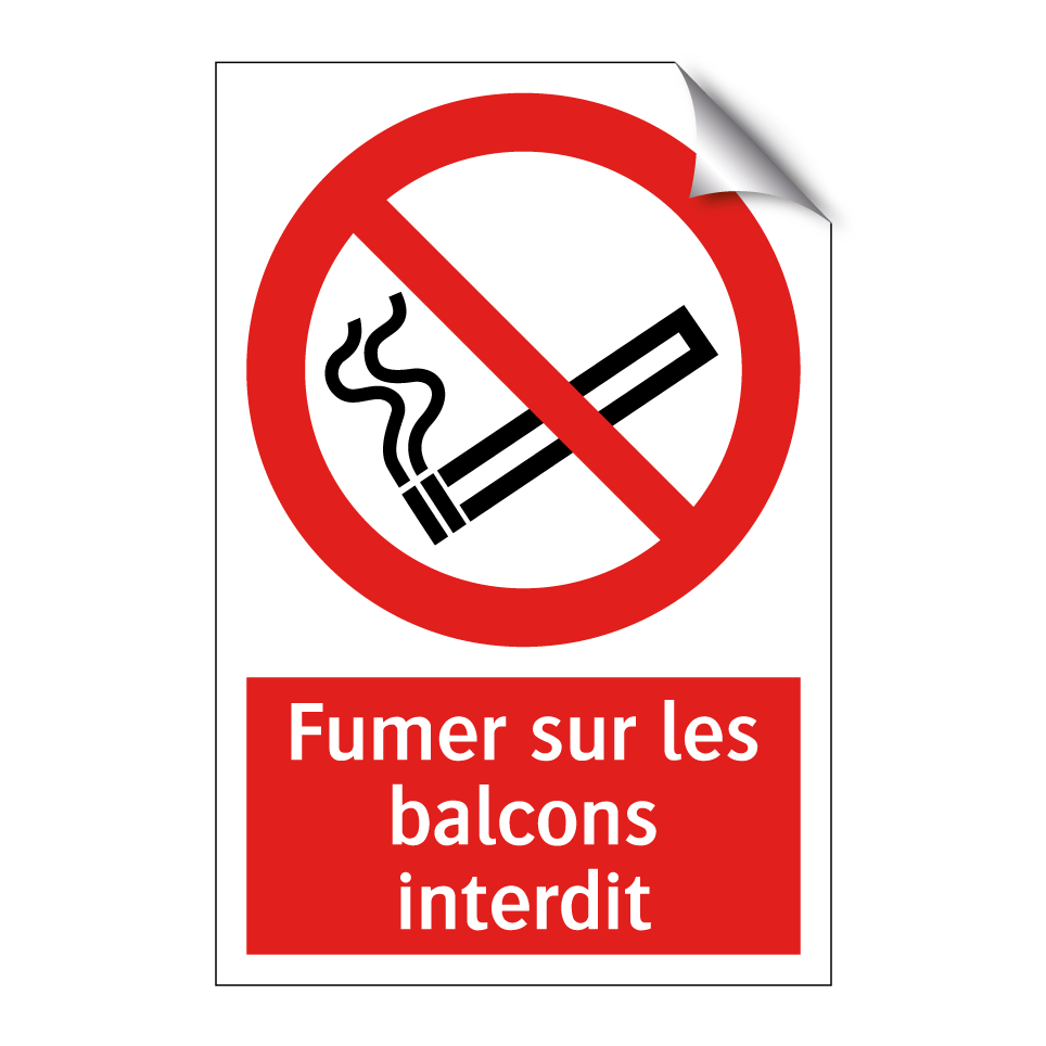 Fumer sur les balcons interdit