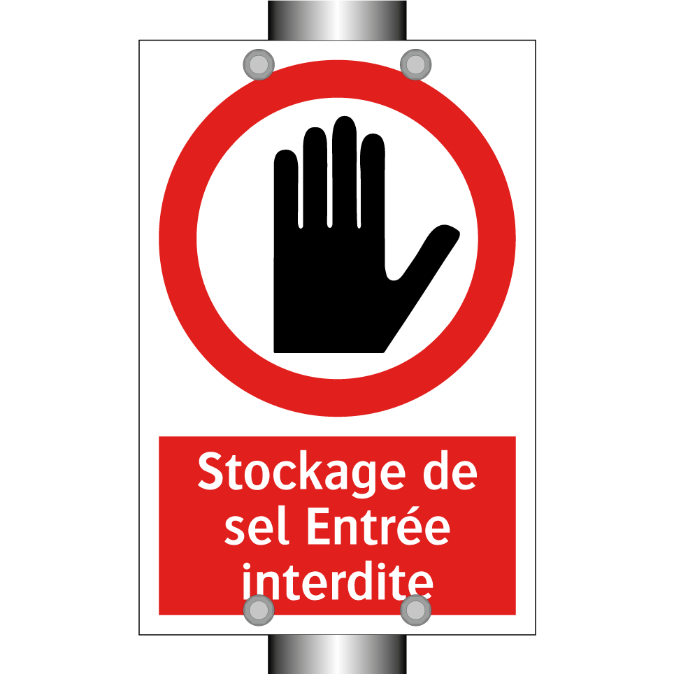 Stockage de sel Entrée interdite