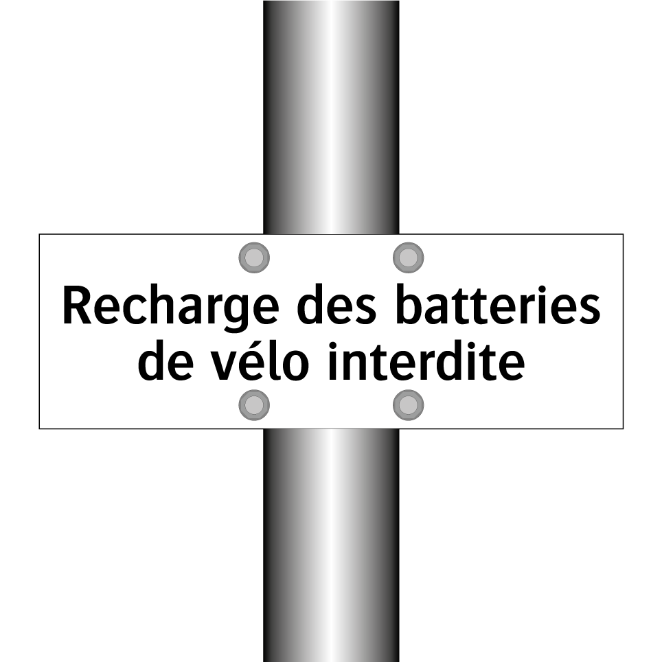Recharge des batteries de vélo interdite