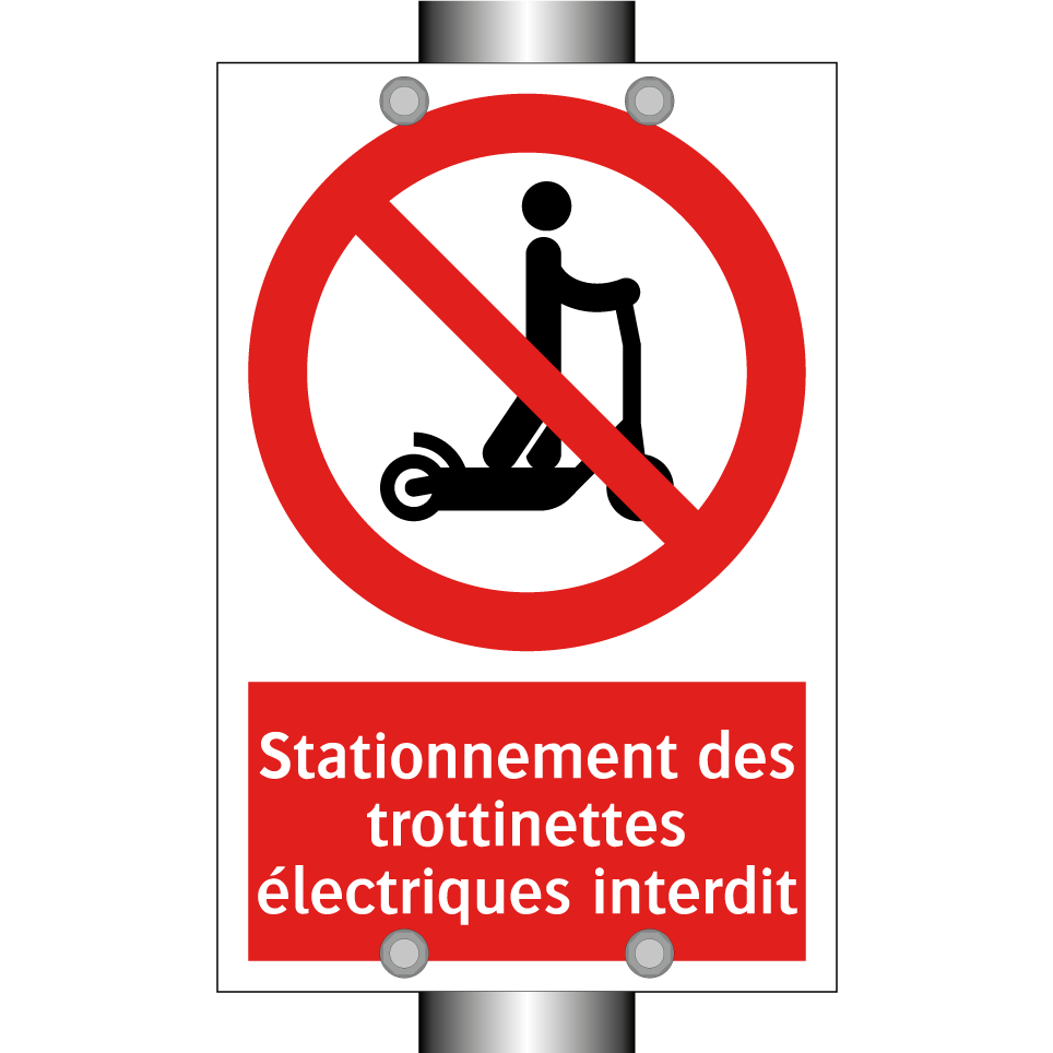 Stationnement des trottinettes électriques interdit