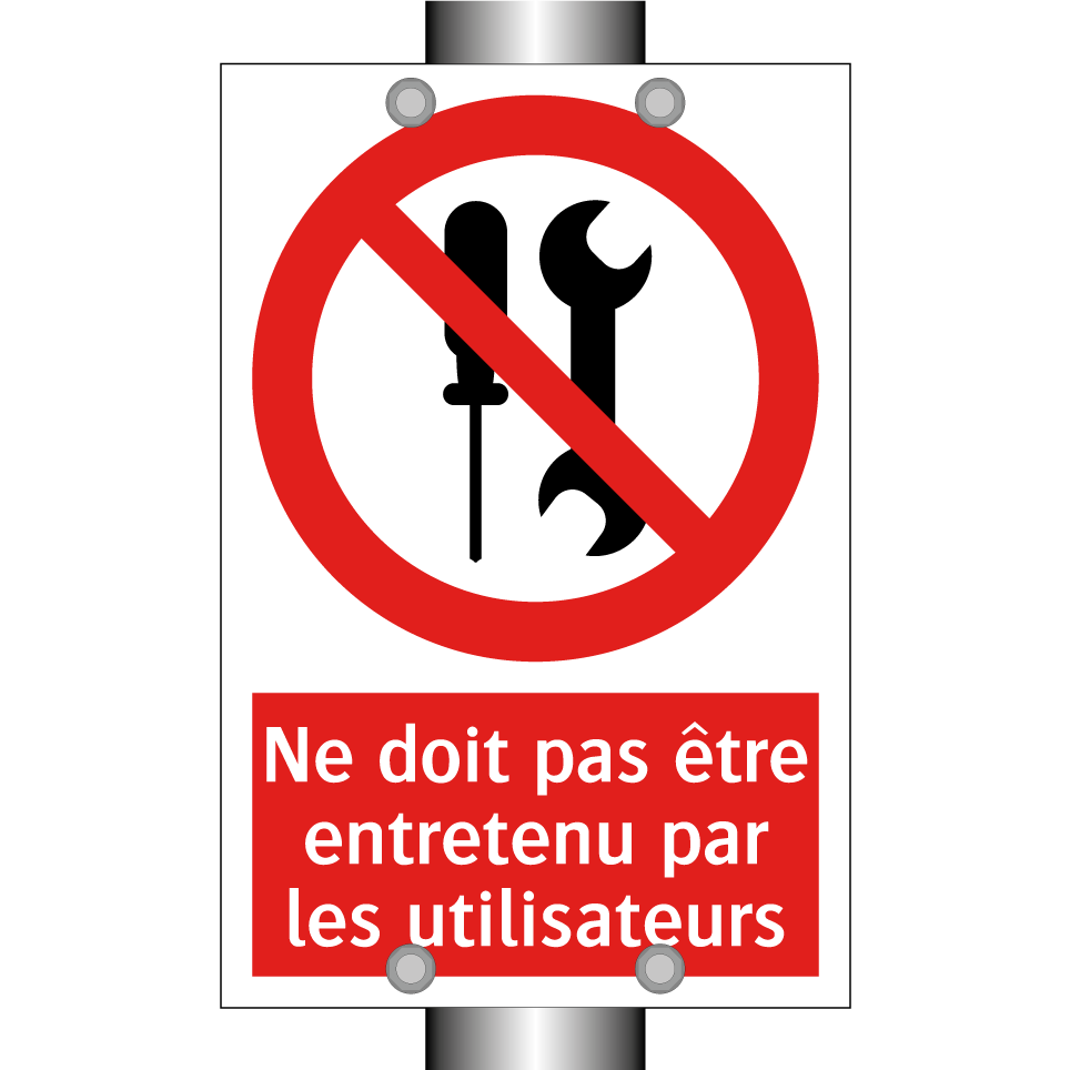 Ne doit pas être entretenu par les utilisateurs