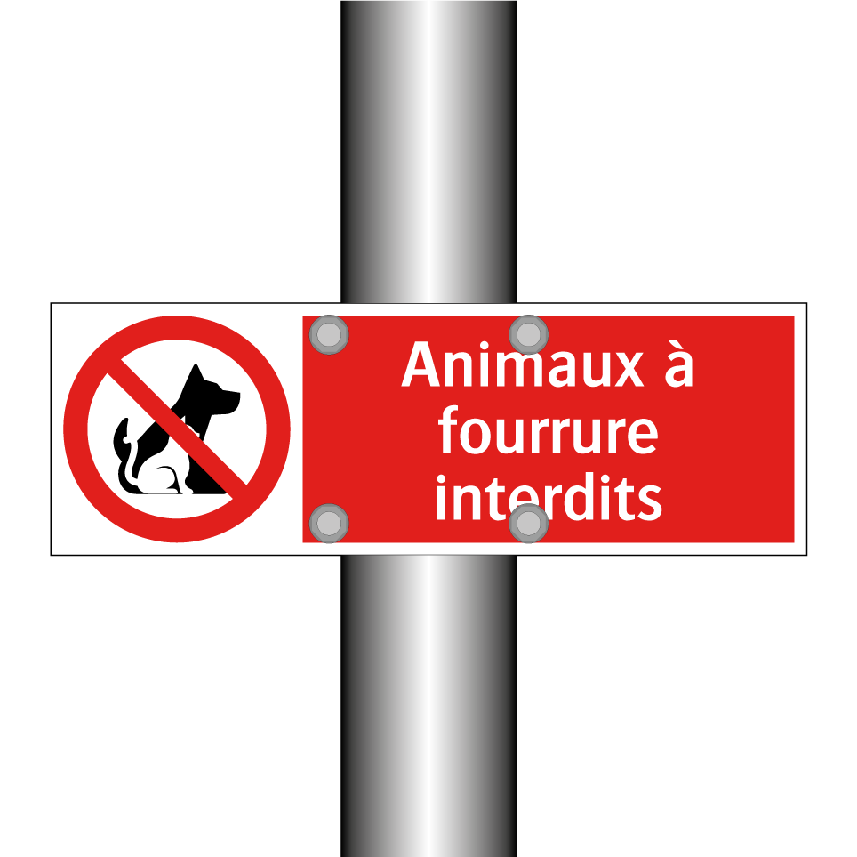 Animaux à fourrure interdits