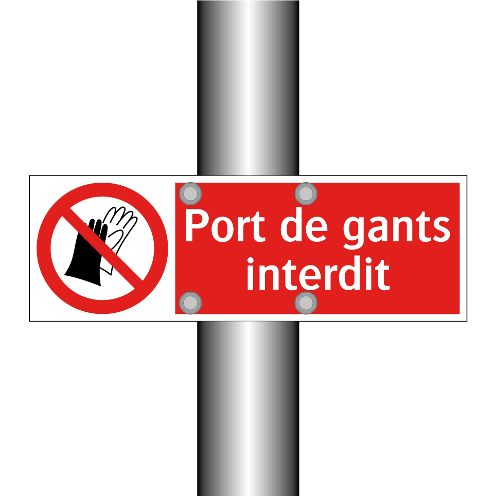 Port de gants interdit