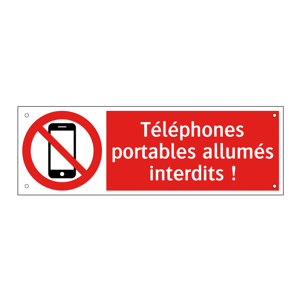 Téléphones portables allumés interdits !
