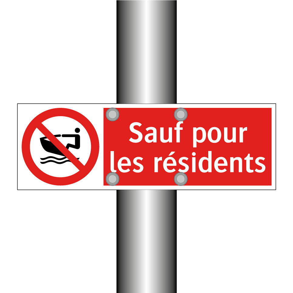 Sauf pour les résidents