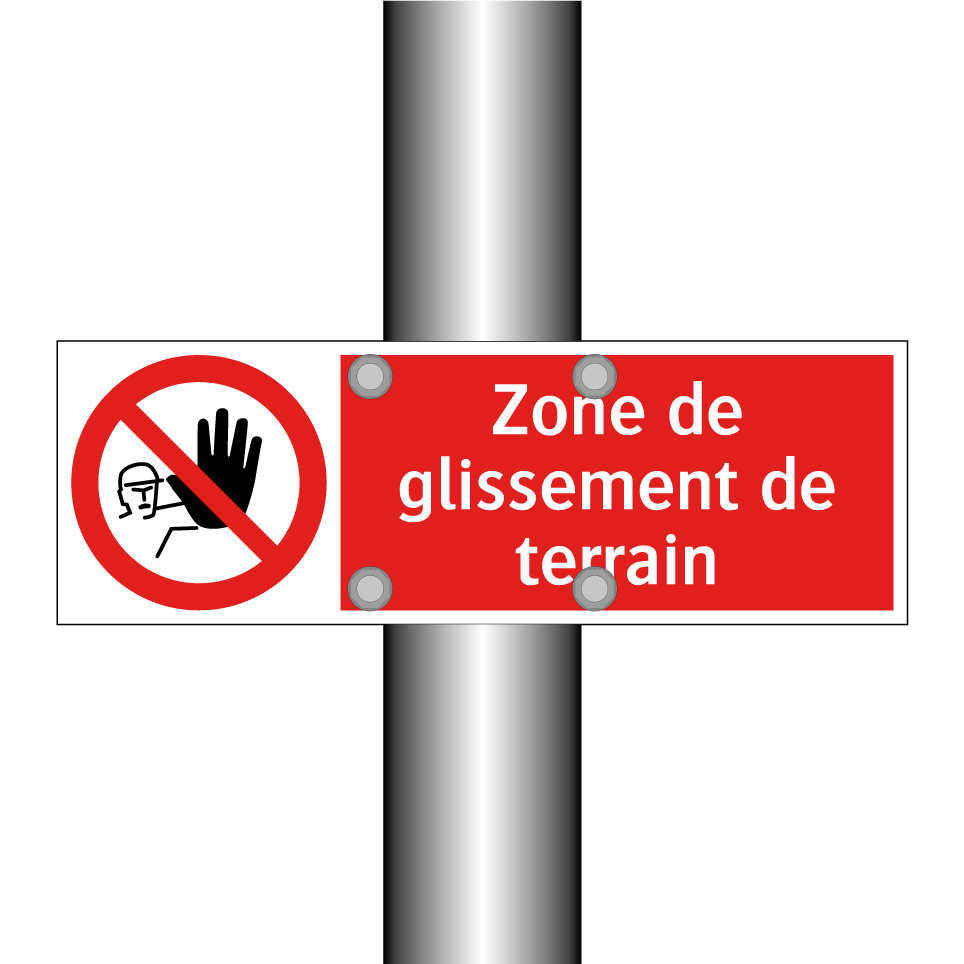Zone de glissement de terrain