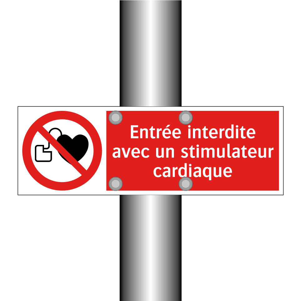 Entrée interdite avec un stimulateur cardiaque