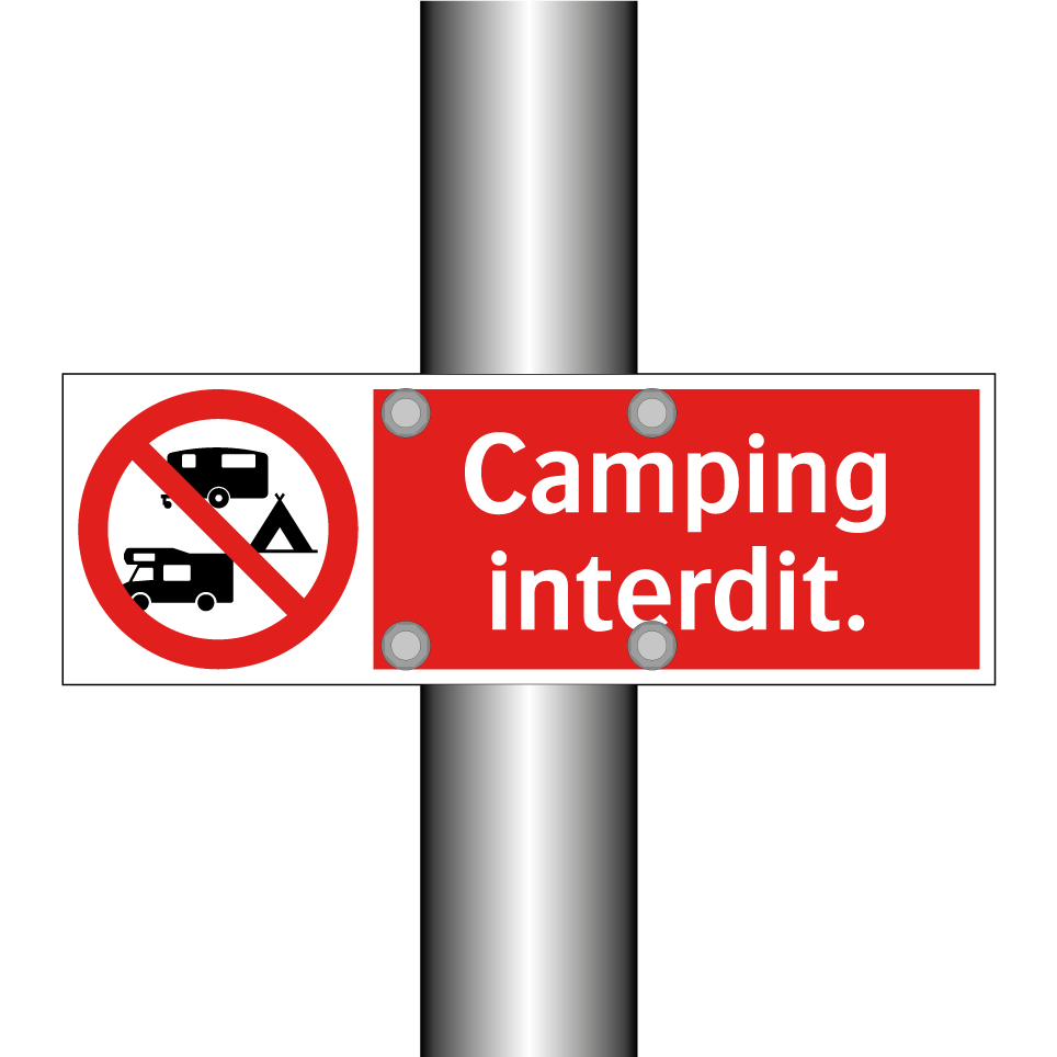 Camping interdit.