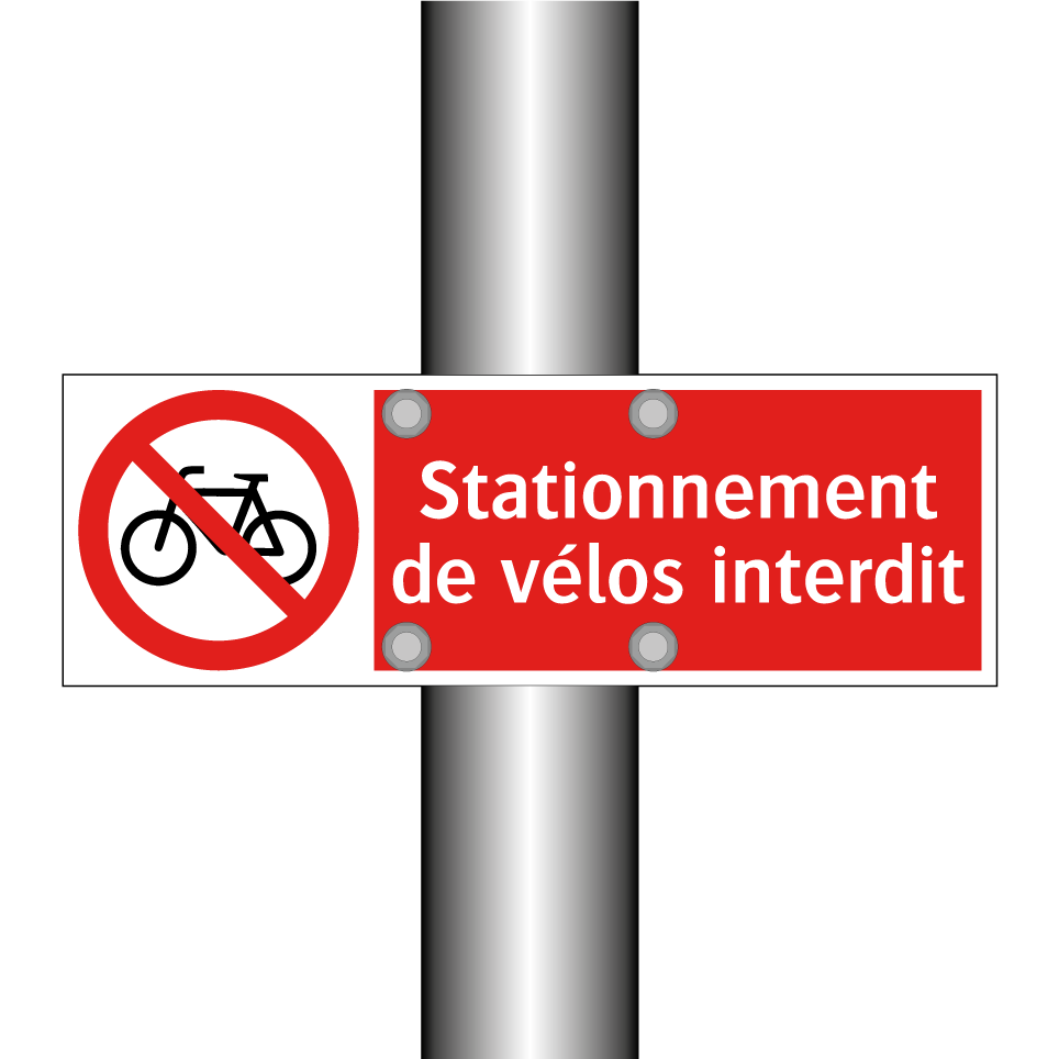 Stationnement de vélos interdit
