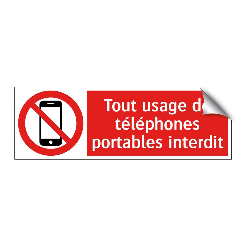 Tout usage de téléphones portables interdit