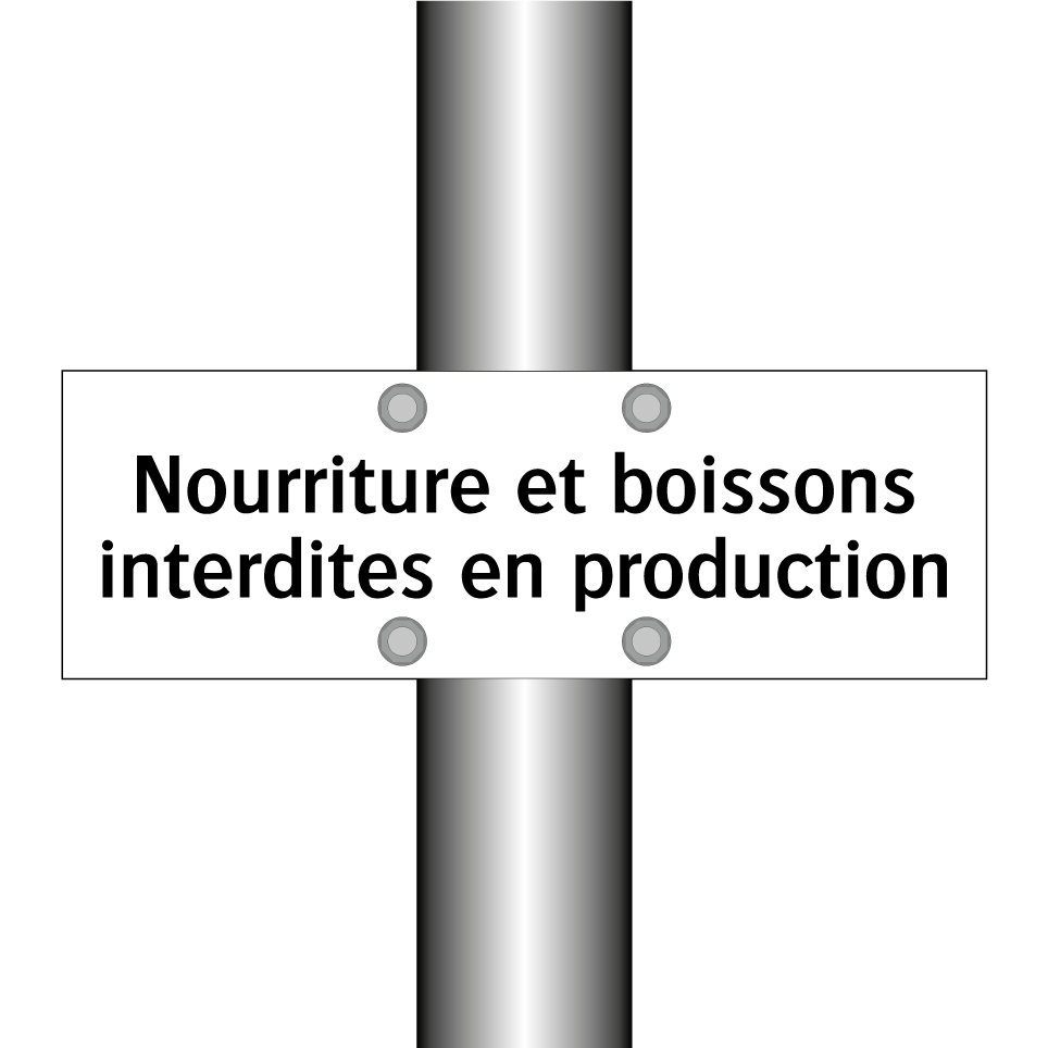 Nourriture et boissons interdites en production