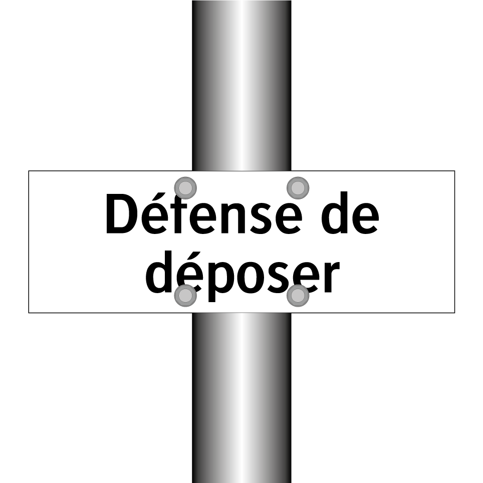 Défense de déposer