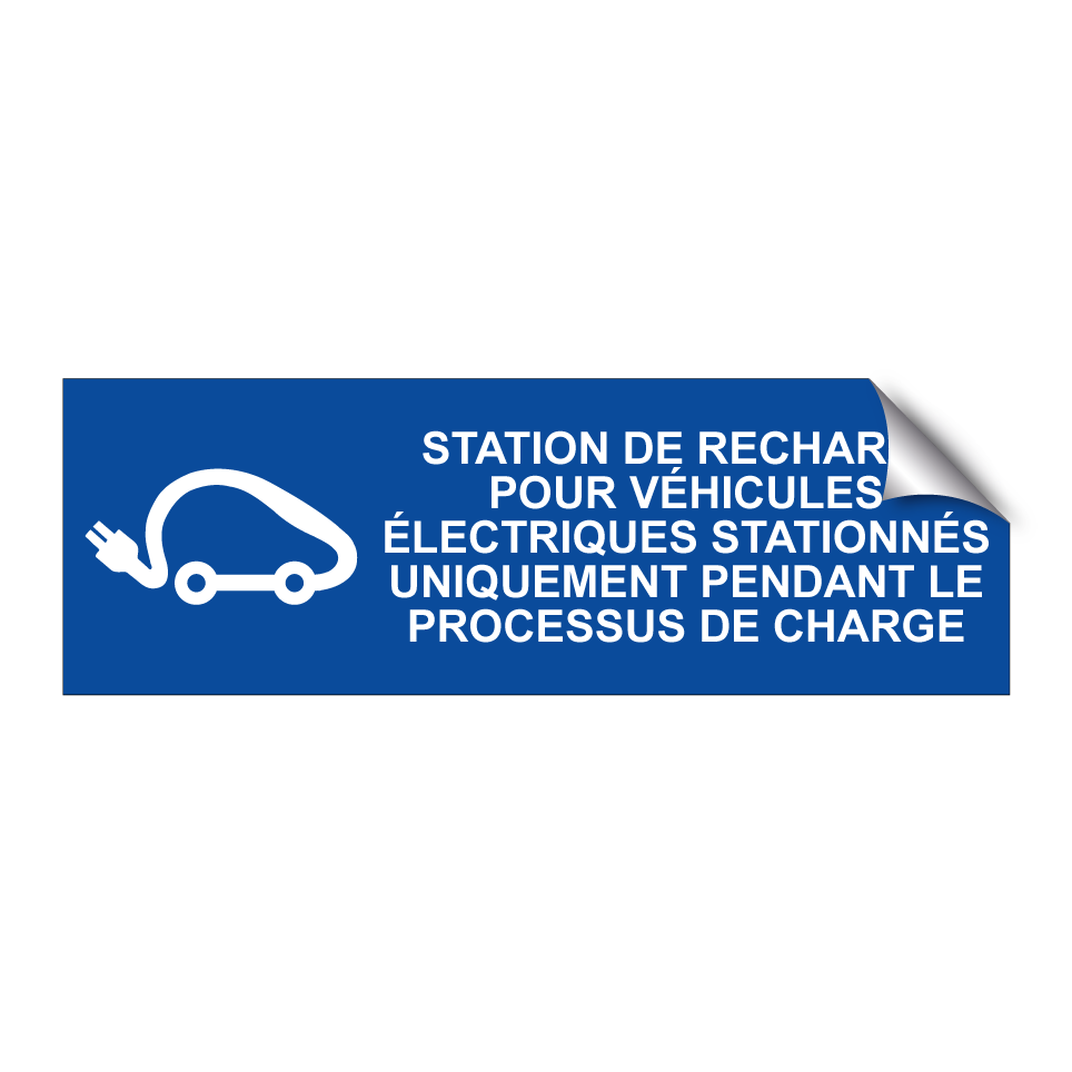 Station de recharge pour véhicules électriques stationnés uniquement pendant le processus de charge
