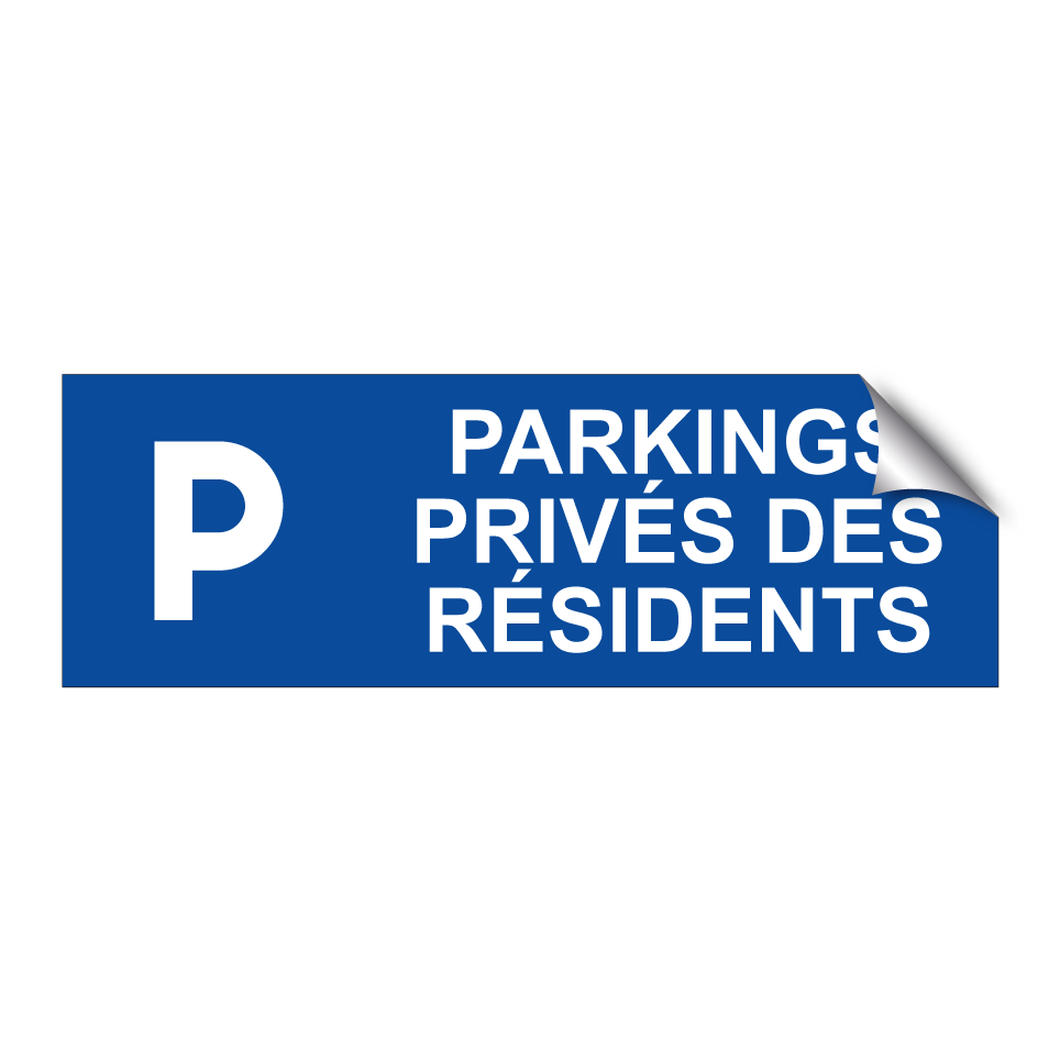 Parkings privés des résidents